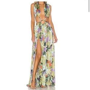 Bronx and Banco tropics maxi dress small